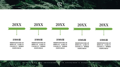 绿色简约大气风世界地球日PPT模板