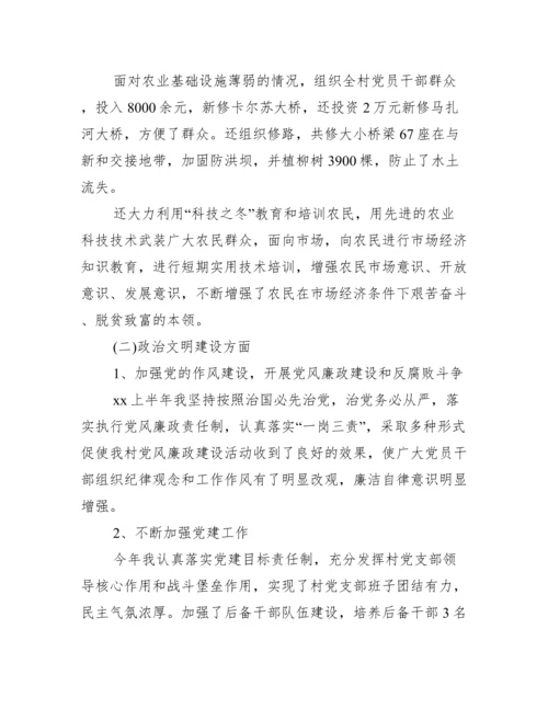 村党支部书记个人工作总结.docx