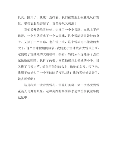 下雪啦作文800字.docx