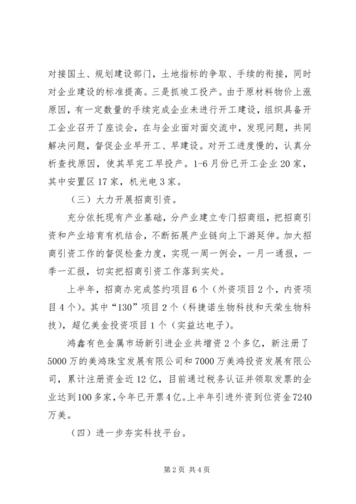 经贸办上半年工作总结与下半年工作计划 (3).docx