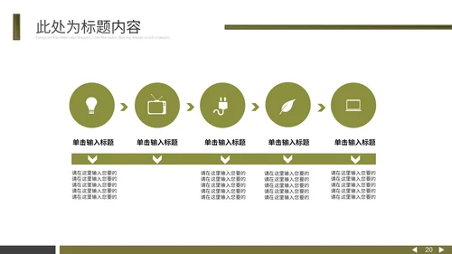 黄墨绿个性杂志风通用PPT模板