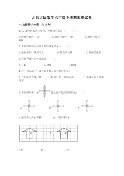 北师大版数学六年级下册期末测试卷精品（夺冠系列）.docx