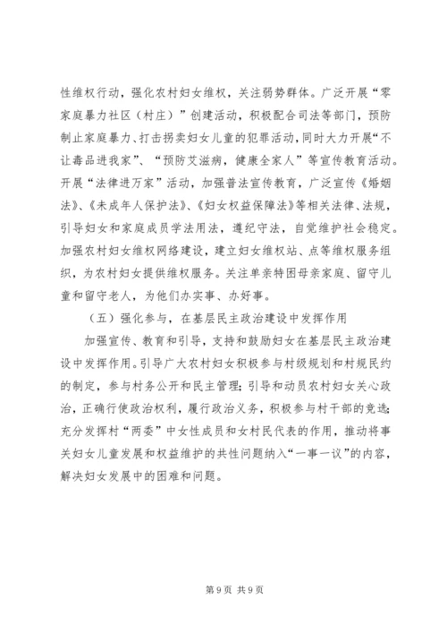 关于妇女参与新农村建设工作的新思路 (4).docx