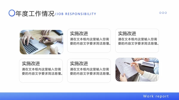 蓝色渐变简约商务工作总结汇报PPT模板