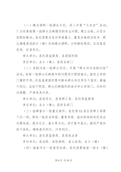 群众身边不正之风和腐败问题整治方案.docx