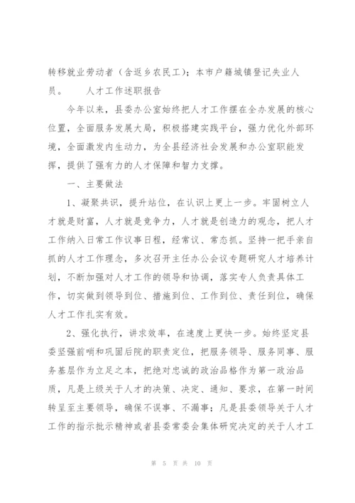 人才工作述职报告.docx