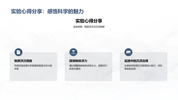 沉浮原理科学探究