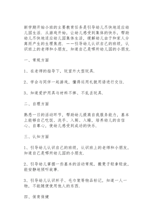 新教师个人工作计划幼儿园小班教学5篇.docx