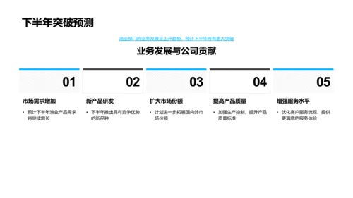 渔业部门半年回顾