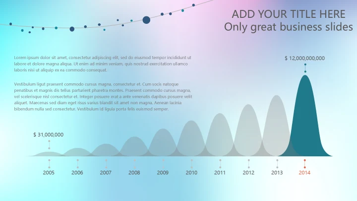 幻彩渐变英文商业计划书模板