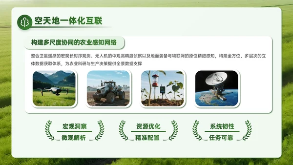 绿色商务风智慧聚农机赋能科研创新之路PPT