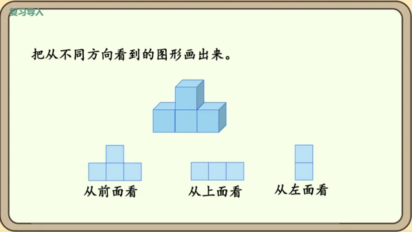 新人教版数学四年级下册2.2     观察物体（2）课件