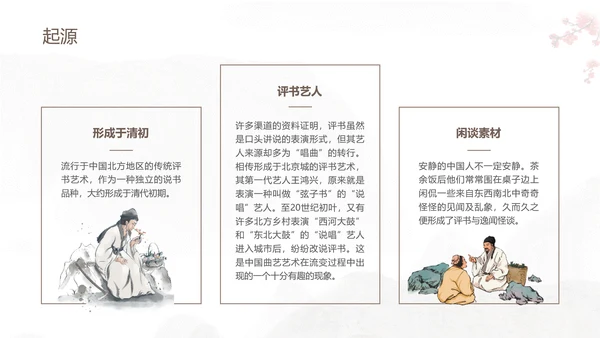 评书非遗文化PPT模板