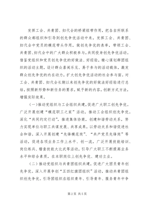 食药监局党群共建实施方案.docx