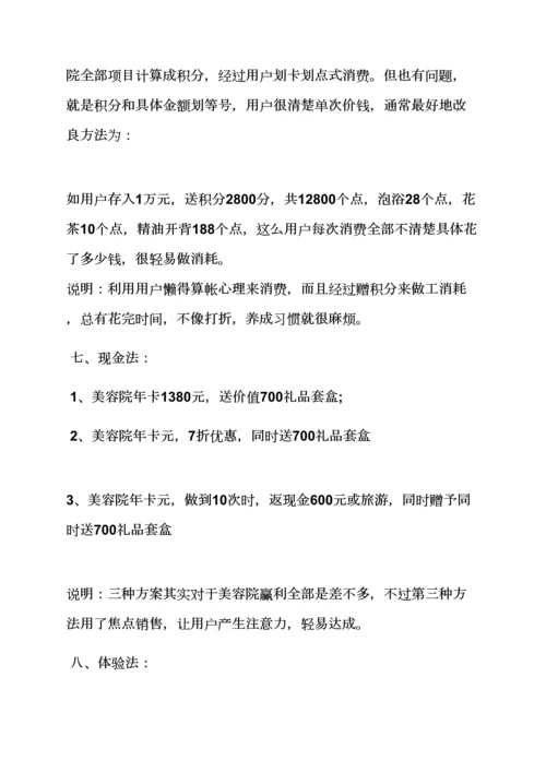 开美容院专业策划专项方案.docx