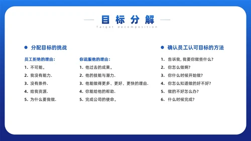 蓝色简约风目标与计划管理课件
