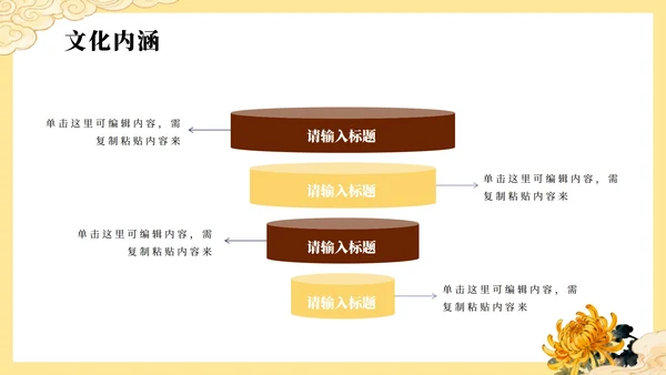 黄色手绘中国风传统节日重阳节节日介绍PPT模板