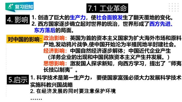 第七单元 工业革命与马克思主义的诞生 精品复习课件（46张PPT）