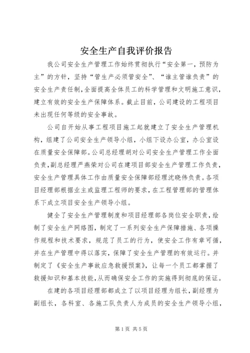 安全生产自我评价报告_1 (2).docx