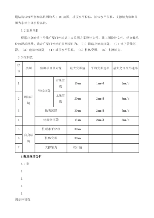 地铁明挖车站监测方法及变形规律分析.docx