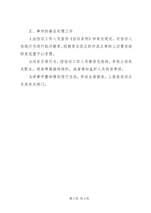 龙王小学信访工作应急预案 (2).docx
