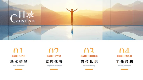 励志人生岗位竞聘通用PPT模板
