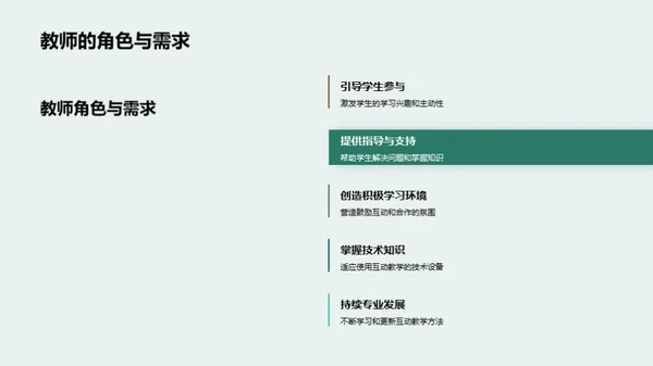 互动教学的创新实践