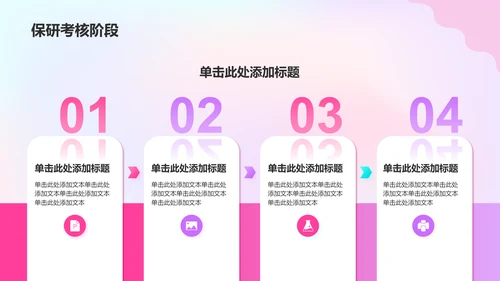 粉色渐变风保研夏令营开营介绍PPT模板