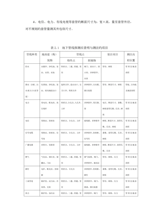 地下管线探测关键工程重点技术设计报告书.docx