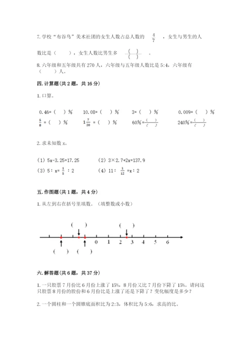 小河区六年级下册数学期末测试卷及参考答案一套.docx