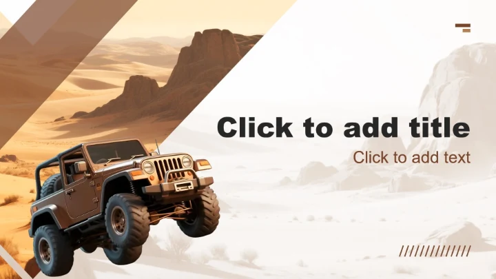 棕色商务风燃油车市场调研报告PPT主题模板