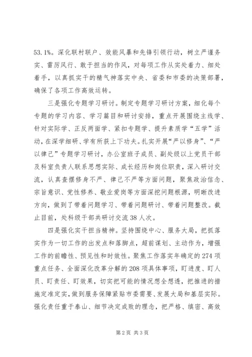 全市三严三实专题教育活动总结.docx