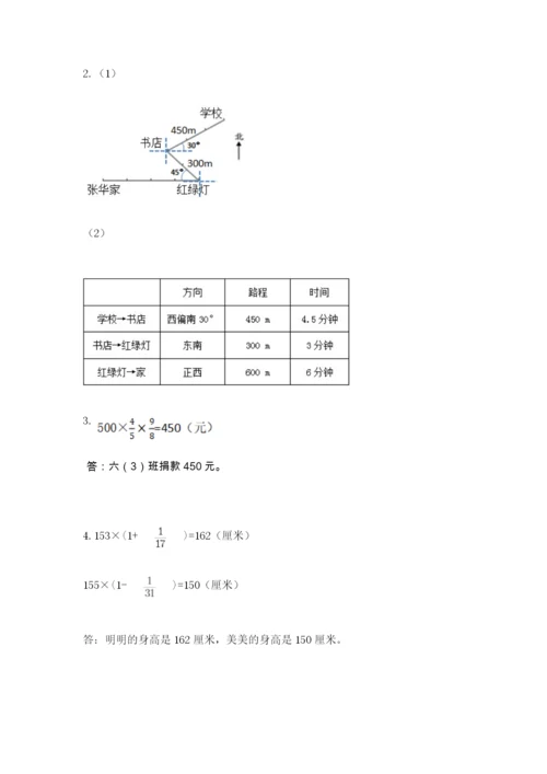 人教版六年级上册数学期中测试卷带下载答案.docx