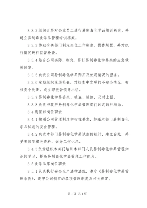 易制毒化学品管理规章制度大全 (5).docx