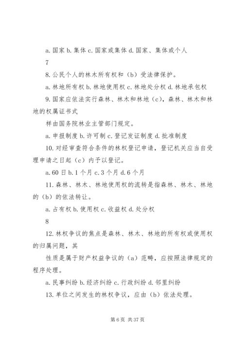 乡镇林业工作站站长应知应会1000题.docx