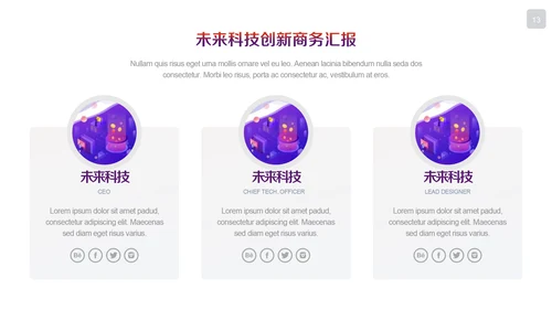未来科技创新商务汇报通用PPT模板