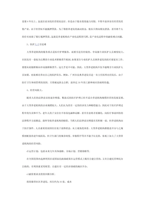 养老院创业计划书.docx