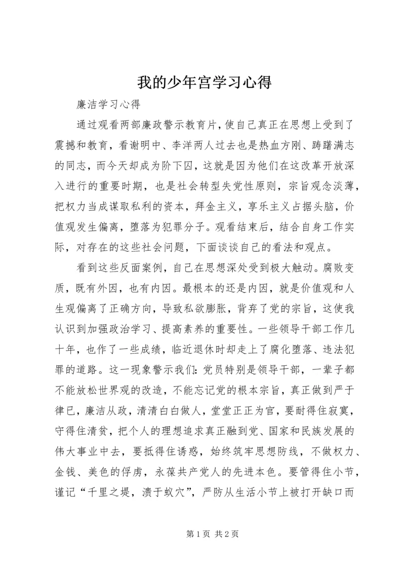 我的少年宫学习心得 (3).docx
