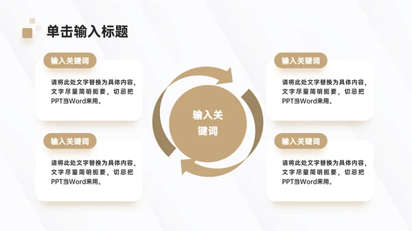 咖色简约风新媒体项目介绍PPT模板