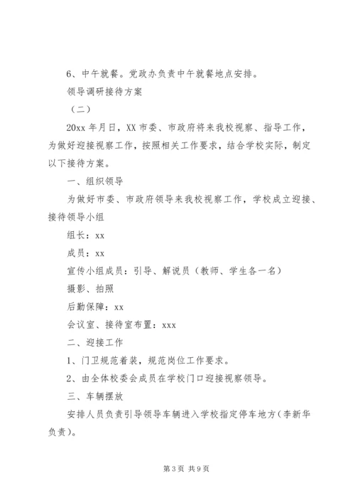 领导调研接待方案 (2).docx