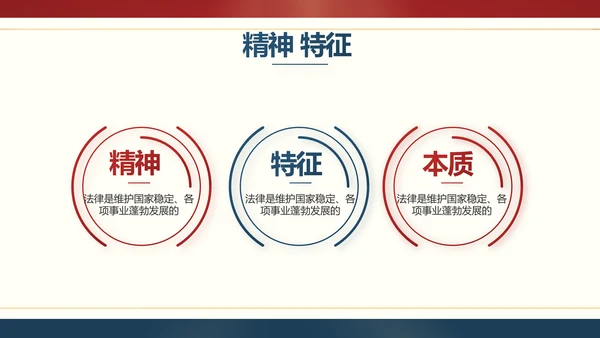 红色大气法律宪法宣传学习介绍PPT