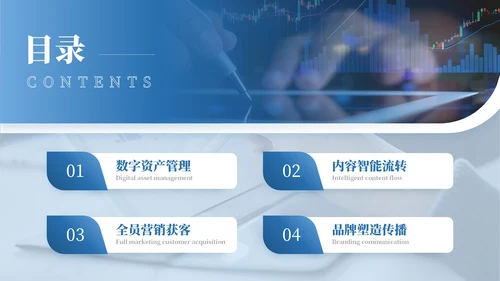 蓝色商务互联网+时代商业模式创新PPT模板