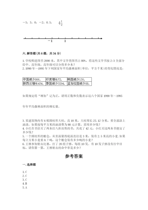 小升初数学期末测试卷word版.docx