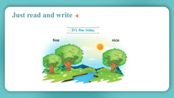 Unit 4  How's the weather today Lesson 19 - Lesson