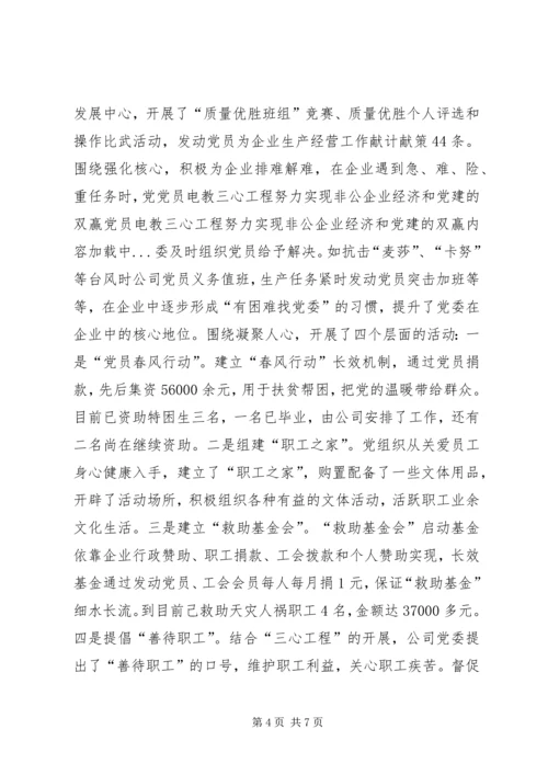 党员电教三心工程努力实现非公企业经济和党建的双赢.docx