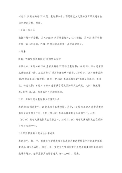 支气管肺发育不良31例的影像分析.docx