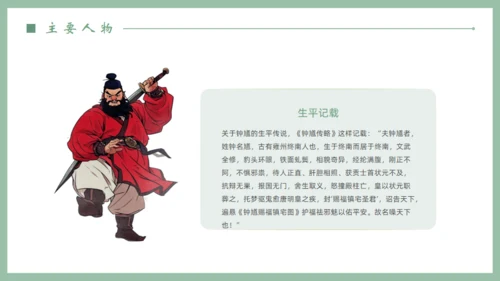钟馗捉鬼民间神话故事介绍通用PPT模板