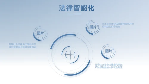 蓝色中国风法律讲座动态PPT模板