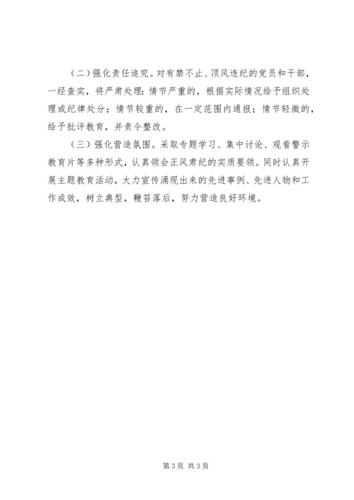 党的群众路线教育实践正风肃纪工作方案.docx