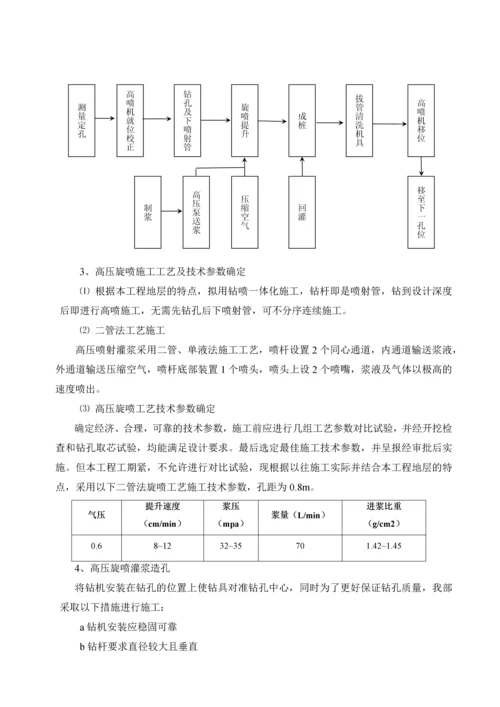 导流洞出口围堰高压旋喷施工方案.docx